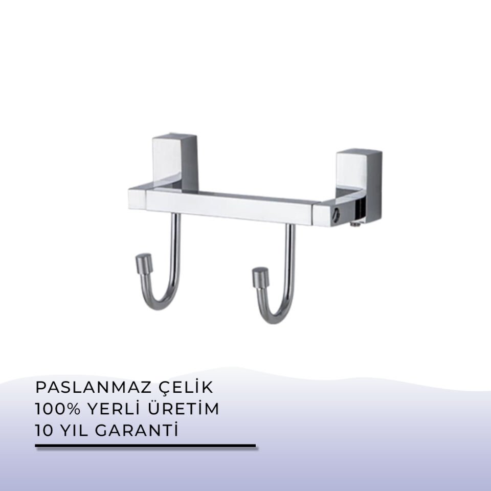 BANYOLİA - Çelik Banyo Swwor Çiftli Bornozluk (SW10-037)