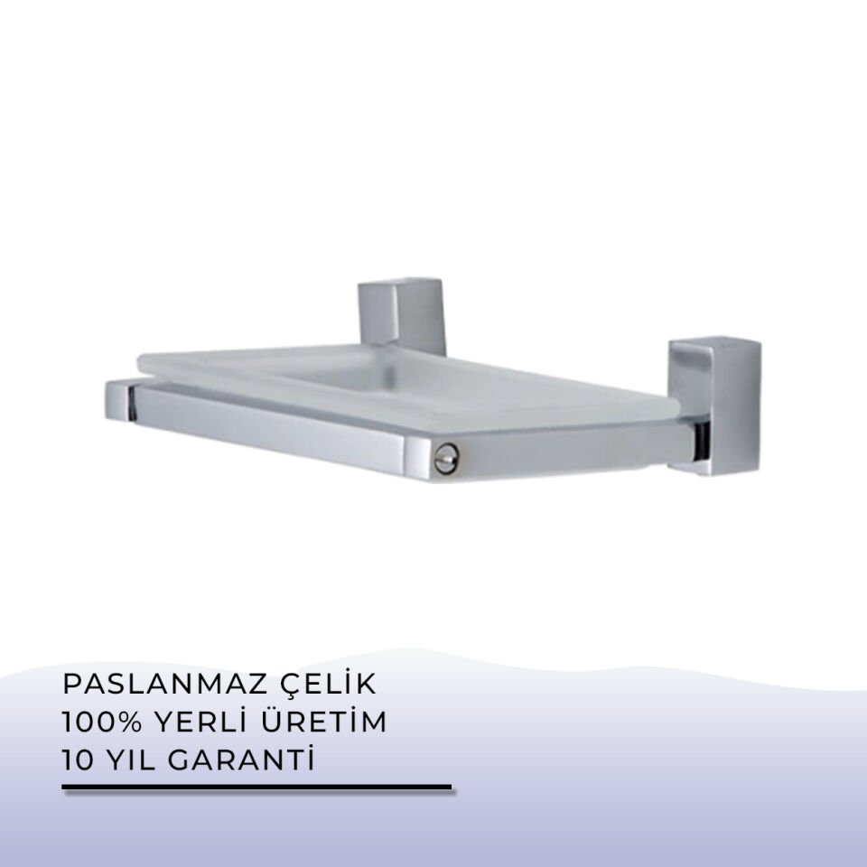 BANYOLİA - Çelik Banyo Swwor Montajlı Sabunluk (SW10-038)