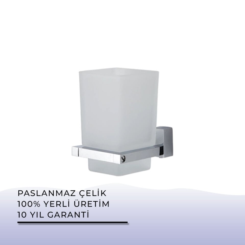 BANYOLİA - Çelik Banyo Swwor Montajlı Diş Fırçalık (SW10-039)