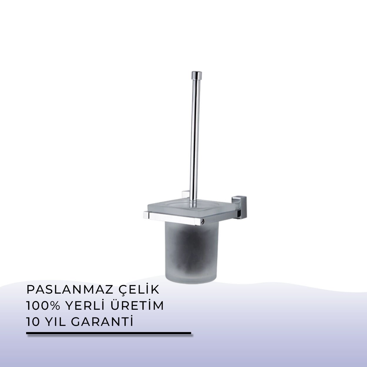 BANYOLİA - Çelik Banyo Swwor Montajlı Klozet Fırçası (SW10-048)