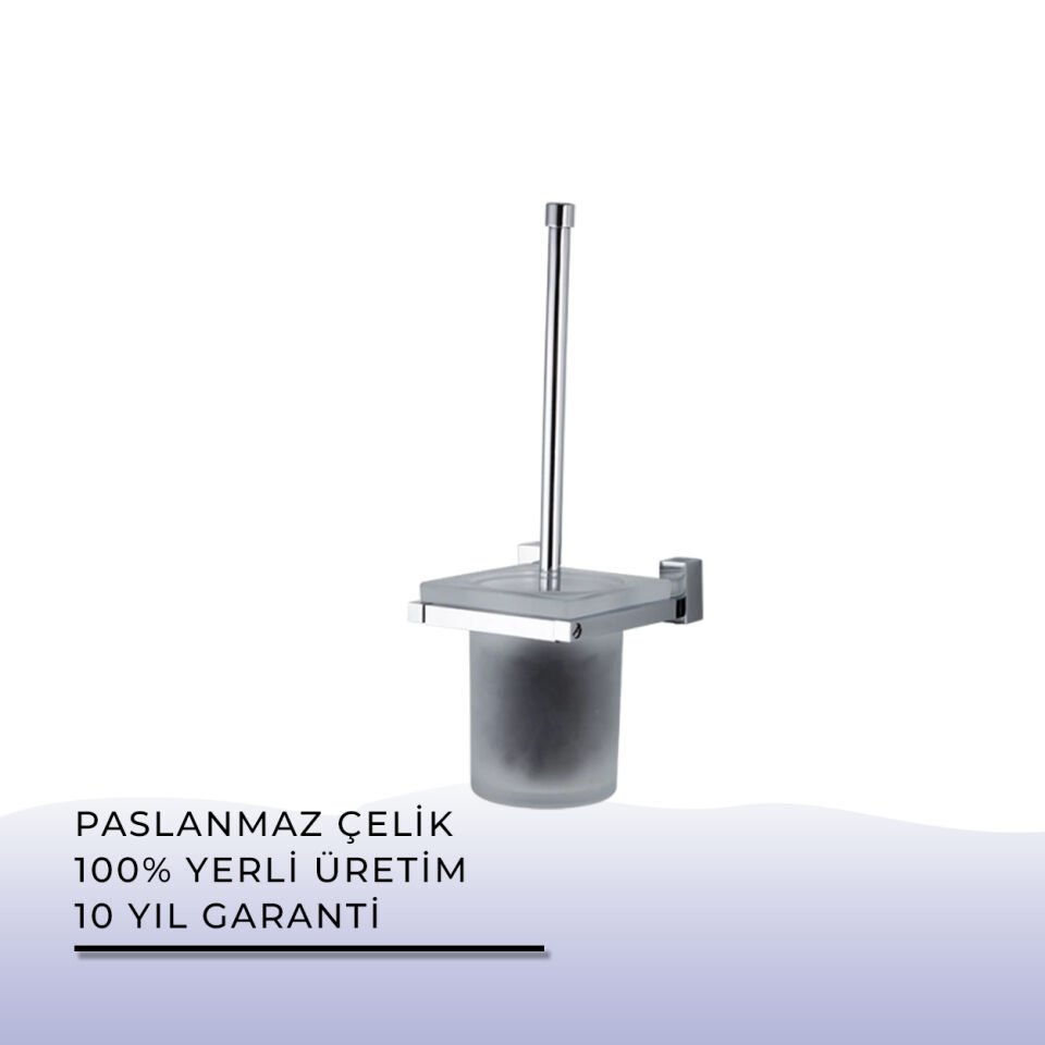 BANYOLİA - Çelik Banyo Swwor Montajlı Klozet Fırçası (SW10-048)