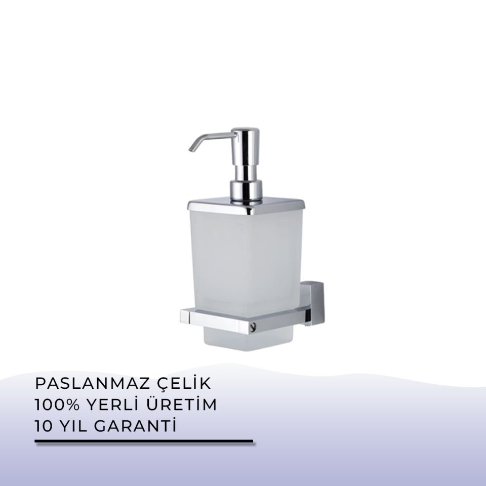 BANYOLİA - Çelik Banyo Swwor Montajlı Sıvı Sabunluk (SW10-049)