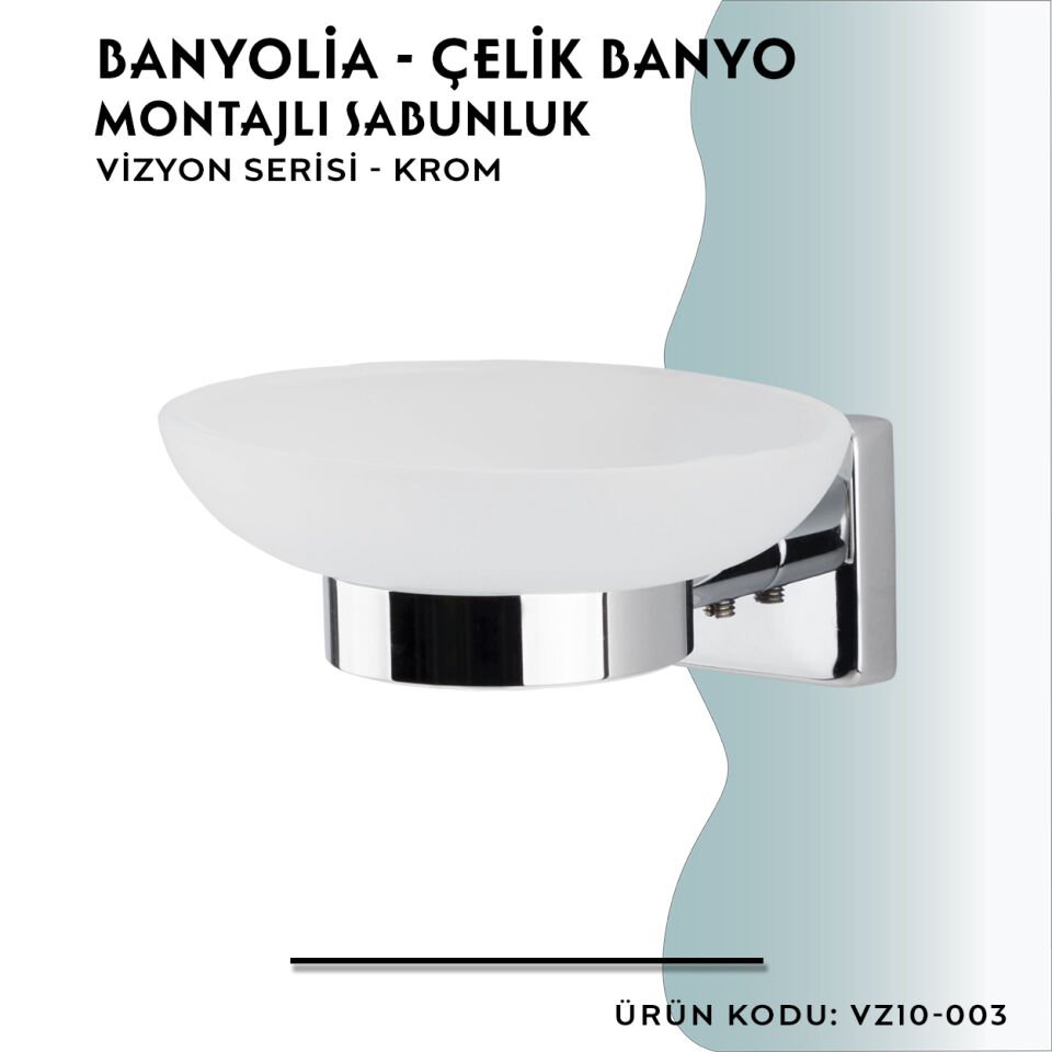 BANYOLİA - CLK Banyo Vizyon Montajlı Sabunluk (VZ10-003)
