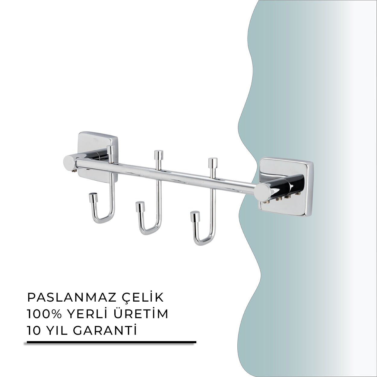 BANYOLİA - CLK Banyo Vizyon Üçlü Askılık (VZ10-009)