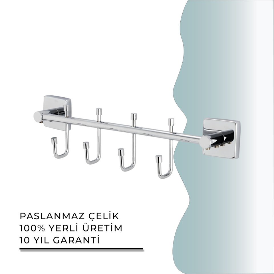 BANYOLİA - CLK Banyo Vizyon Dörtlü Askılık (VZ10-010)