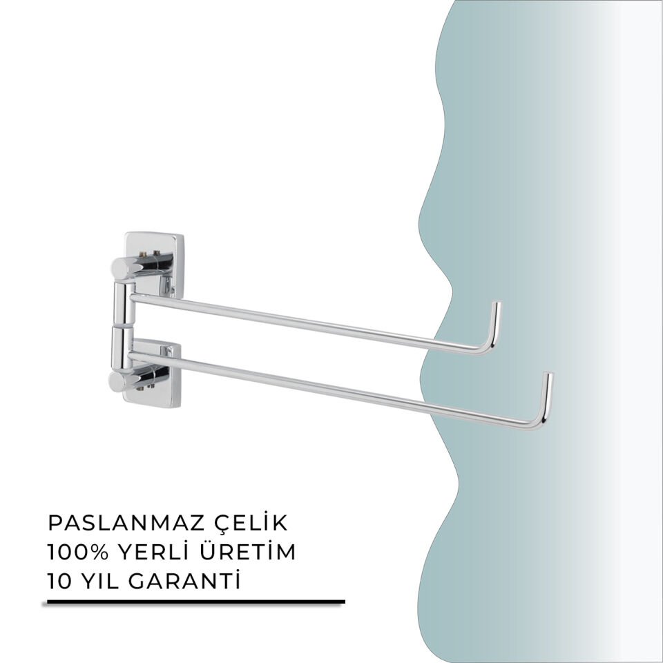 BANYOLİA - CLK Banyo Vizyon İkili Döner Havluluk (VZ10-016)