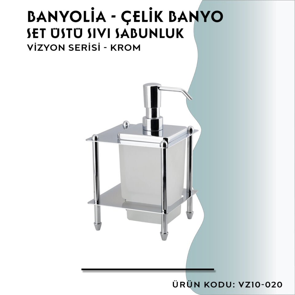 BANYOLİA - CLK Banyo Vizyon Set Üstü Sıvı Sabunluk (VZ10-020)