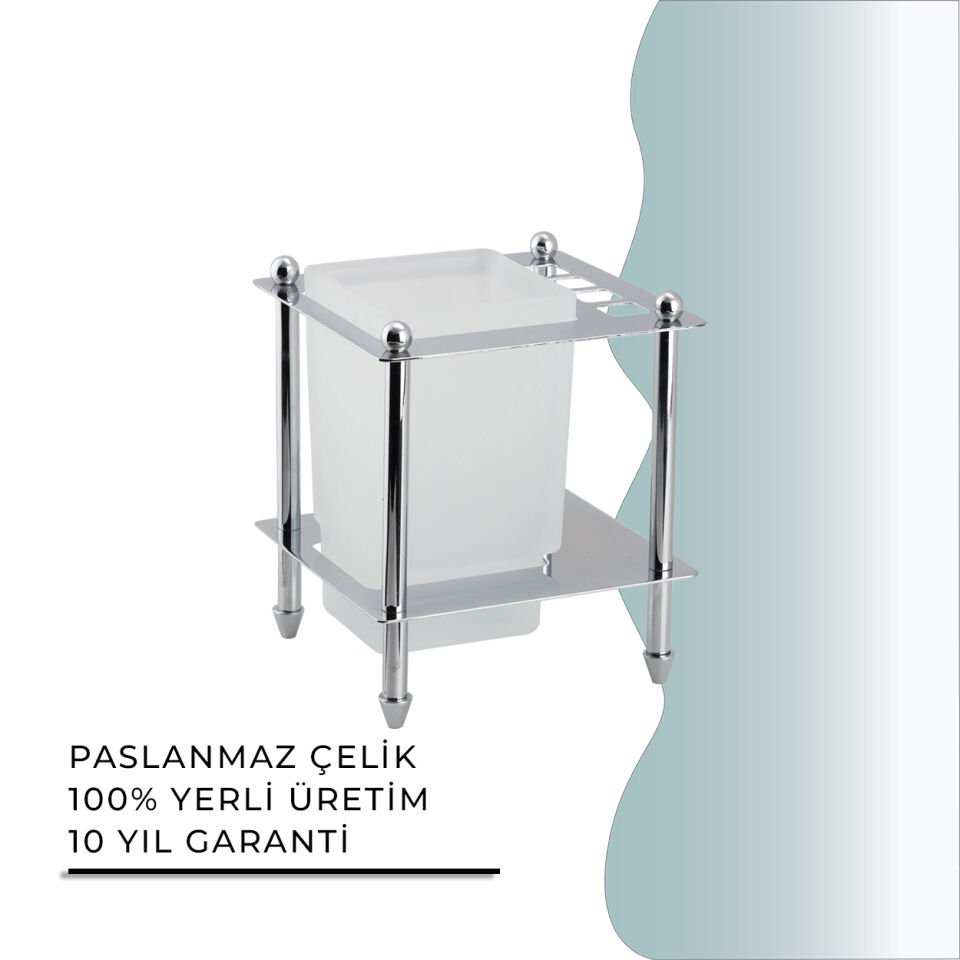 BANYOLİA - CLK Banyo Vizyon Set Üstü Diş Fırçalık (VZ10-021)
