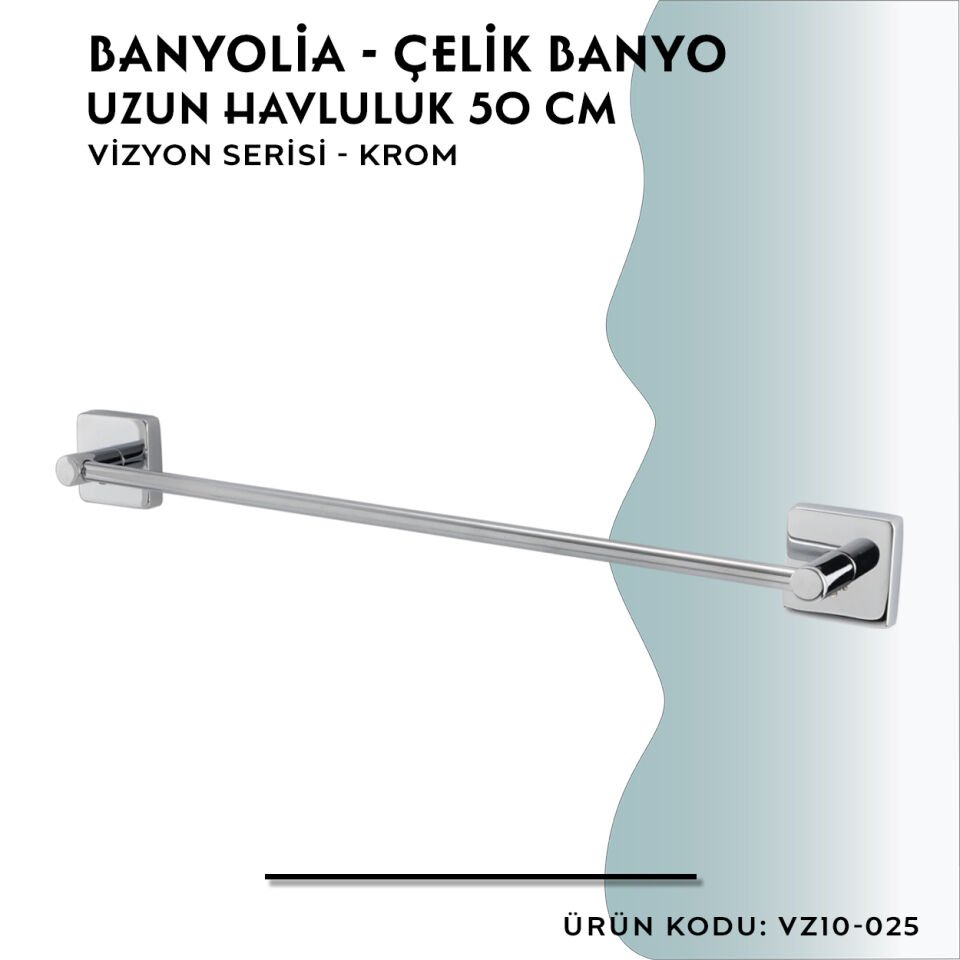 BANYOLİA - CLK Banyo Vizyon Uzun Havluluk 50cm (VZ10-025)