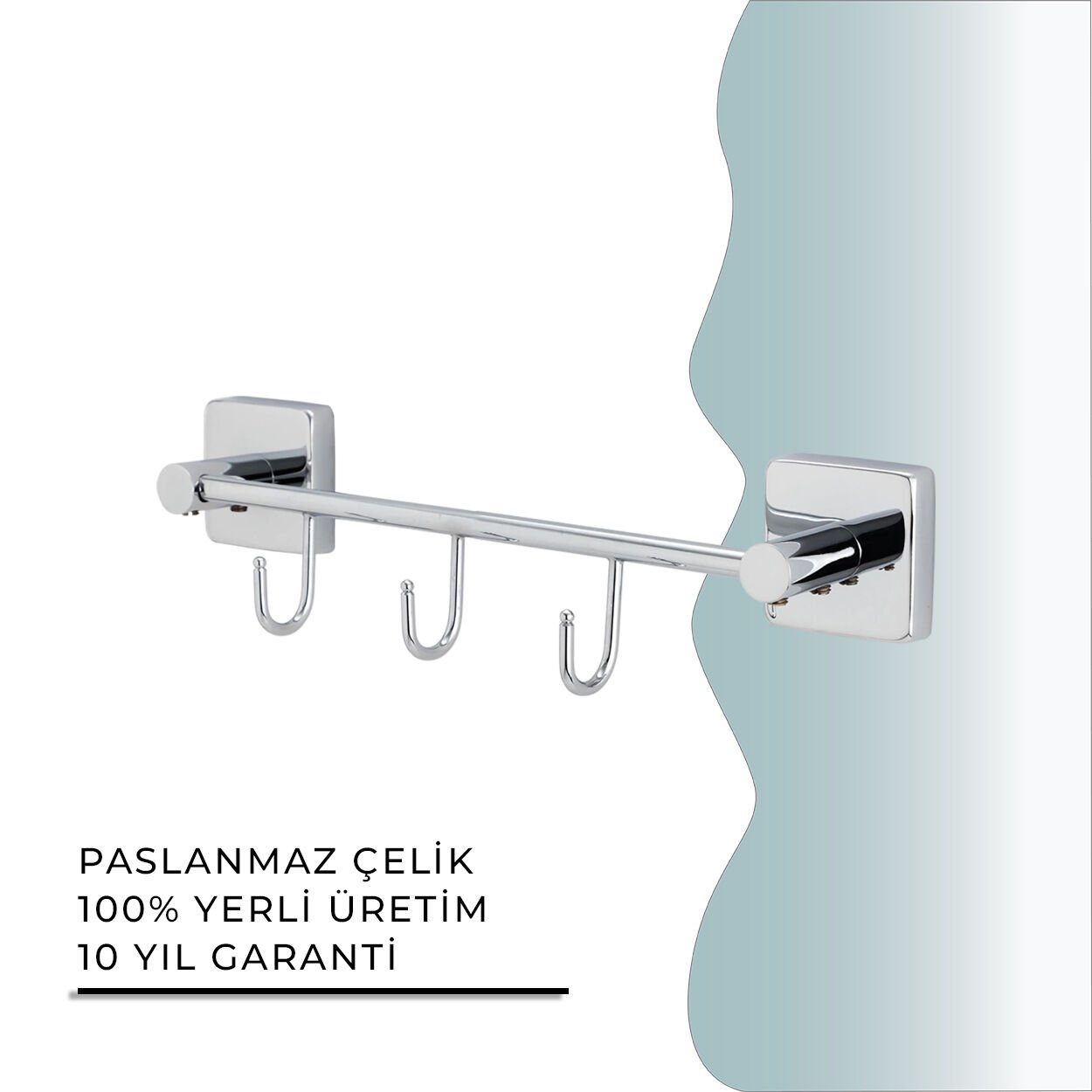 BANYOLİA - CLK Banyo Vizyon Üçlü Askılık (VZ10-030)