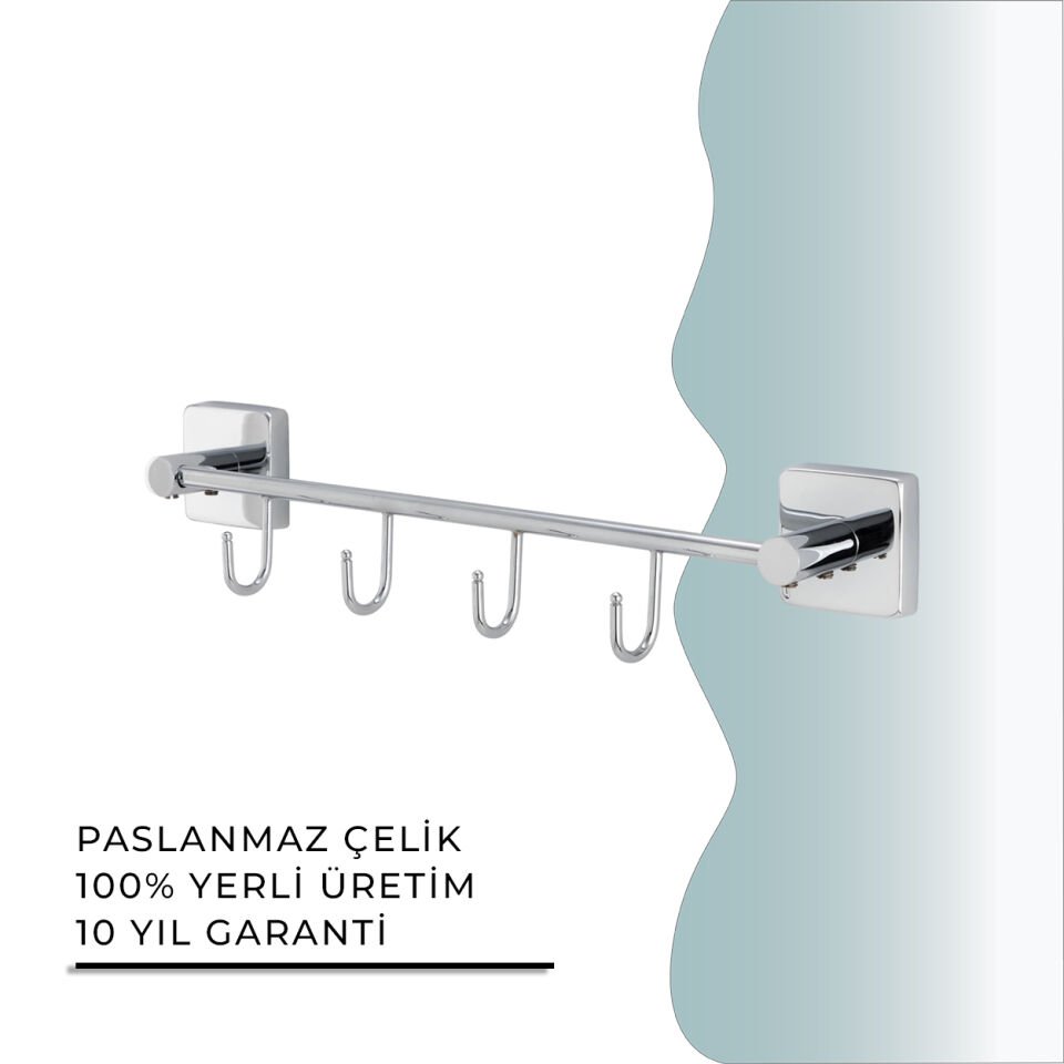 BANYOLİA - CLK Banyo Vizyon Dörtlü Askılık (VZ10-031)