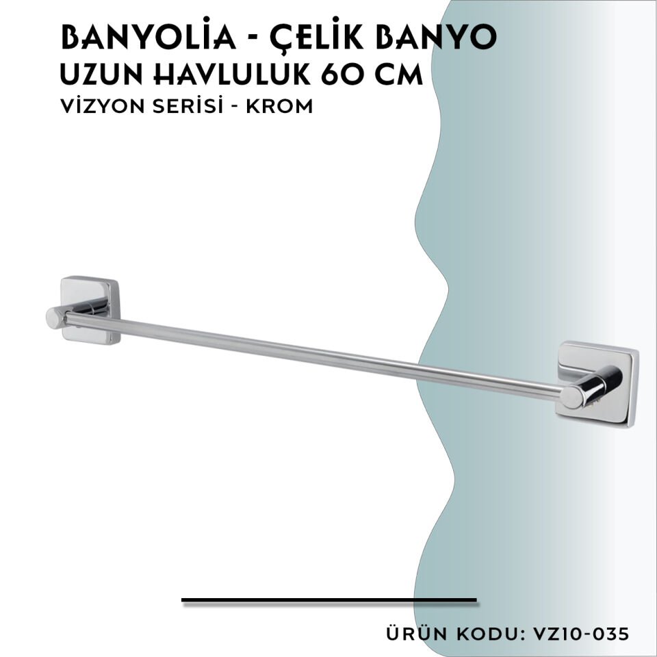 BANYOLİA - CLK Banyo Vizyon Uzun Havluluk 60cm (VZ10-035)
