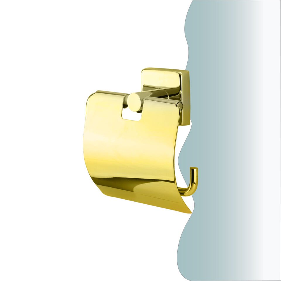 BANYOLİA - CLK Banyo Vizyon Gold Geniş Kapaklı Tuvalet Kâğıtlığı (VZ10-007.1)