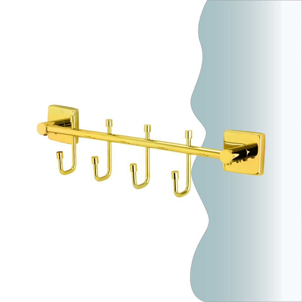 BANYOLİA - CLK Banyo Vizyon Gold Dörtlü Askılık (VZ10-010.1)