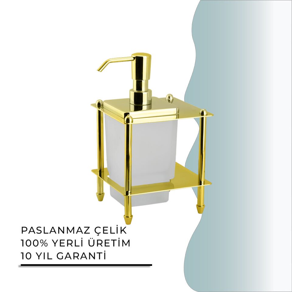 BANYOLİA - CLK Banyo Vizyon Gold Set Üstü Sıvı Sabunluk (VZ10-020.1)