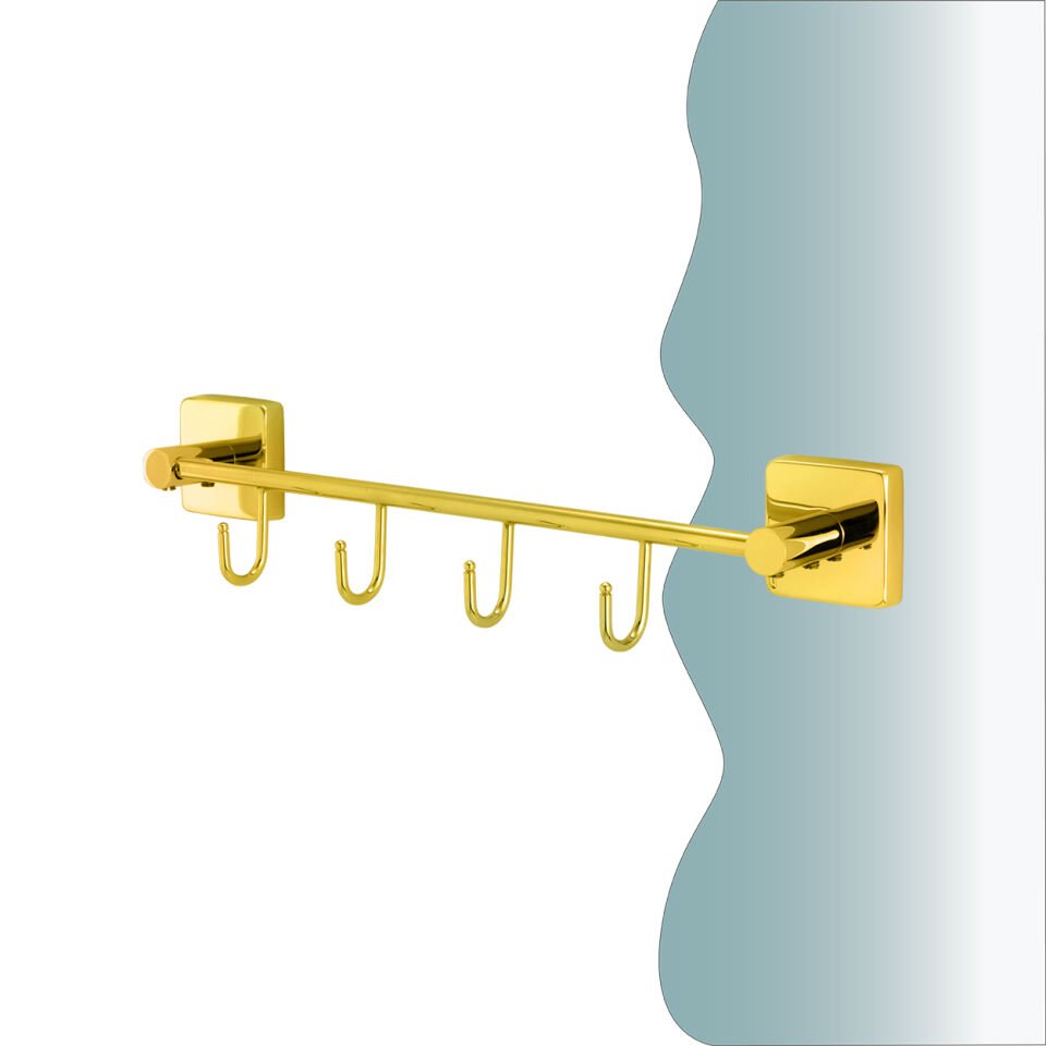 BANYOLİA - CLK Banyo Vizyon Gold Dörtlü Askılık (VZ10-031.1)