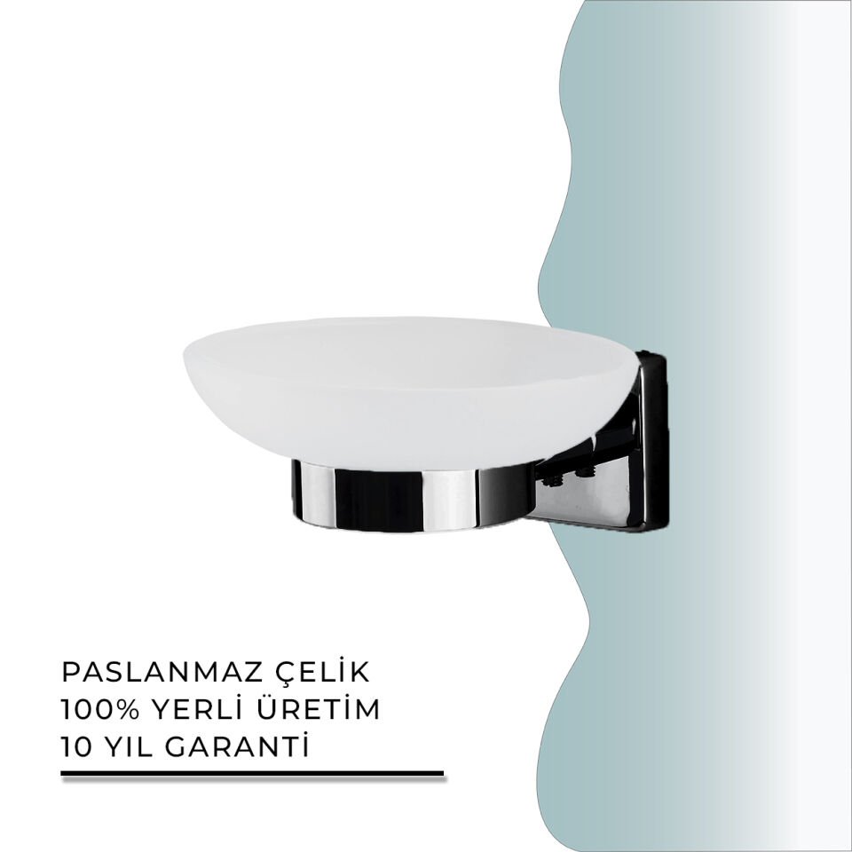 BANYOLİA - CLK Banyo Vizyon Mat Siyah Montajlı Sabunluk (VZ10-003.4)
