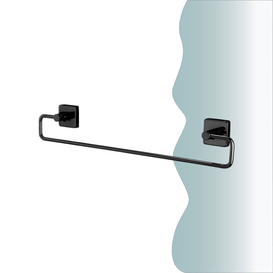 BANYOLİA - CLK Banyo Vizyon Mat Siyah Uzun Havluluk 45cm (VZ10-006.4)