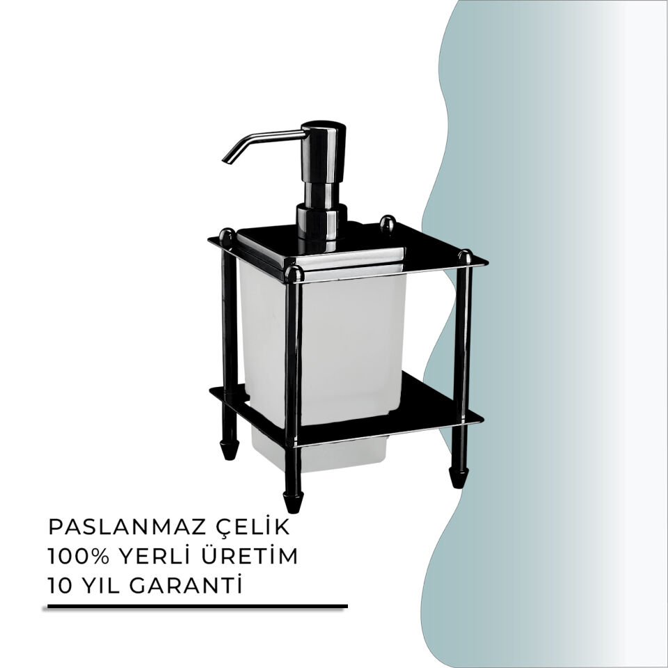 BANYOLİA - CLK Banyo Vizyon Mat Siyah Set Üstü Sıvı Sabunluk (VZ10-020.4)