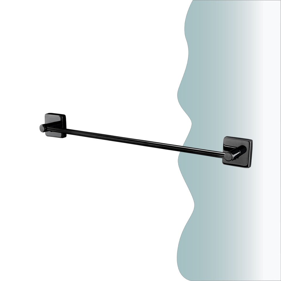 BANYOLİA - CLK Banyo Vizyon Mat Siyah Uzun Havluluk 60cm (VZ10-035.4)