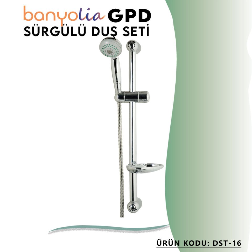 BANYOLİA - GPD Sürgülü Duş Seti (3 Fonksiyonlu Ø75)  (DST16)