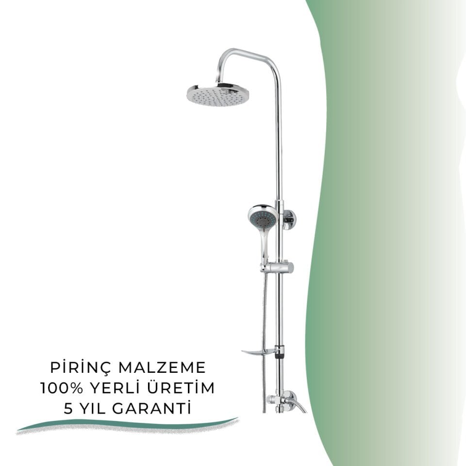 BANYOLİA - GPD Duş Seti (5 Fonksiyonlu El Duşu +Ø250)  (DST23)