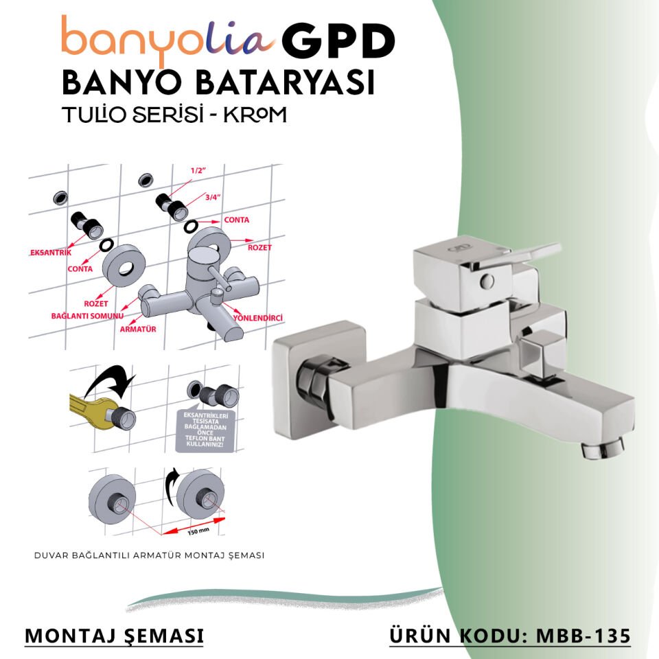BANYOLİA - GPD Tulio Banyo Bataryası  (MBB135)