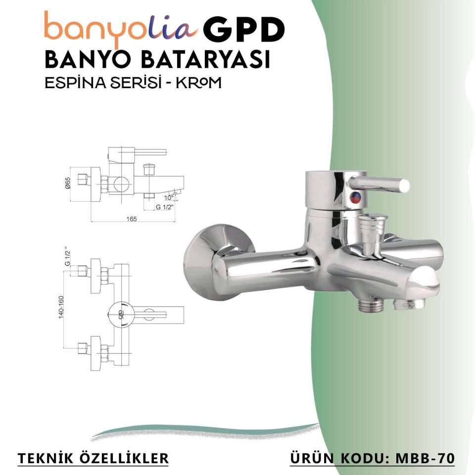 BANYOLİA - GPD Espina Banyo Bataryası  (MBB70)