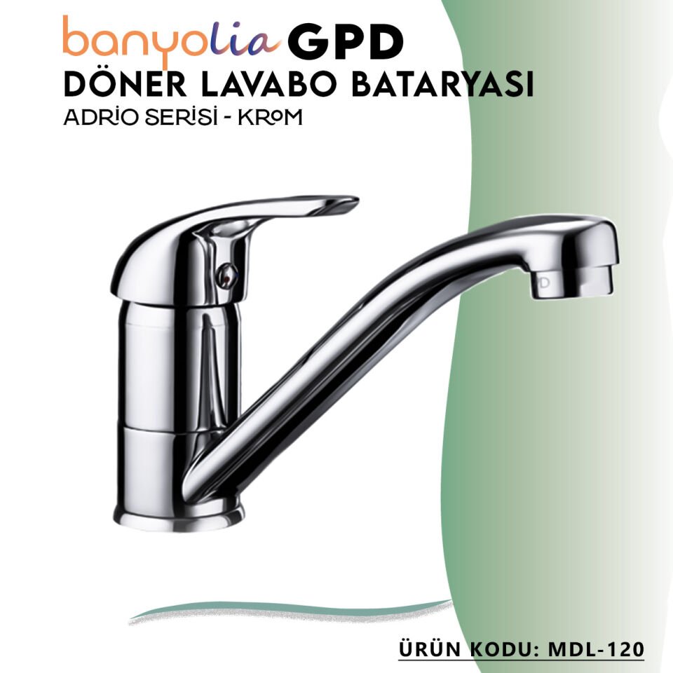 BANYOLİA - GPD Adrio Döner Lavabo Bataryası  (Mdl120)