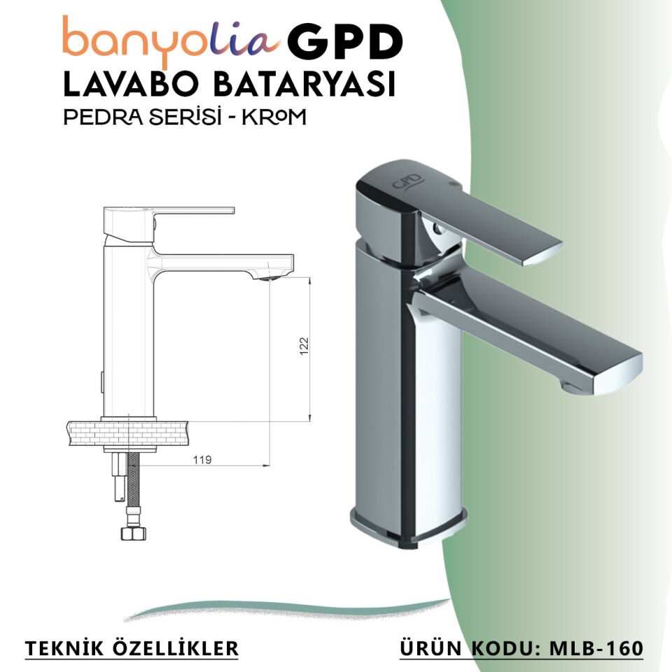 BANYOLİA - GPD Pedra Lavabo Bataryası  (MLB160)