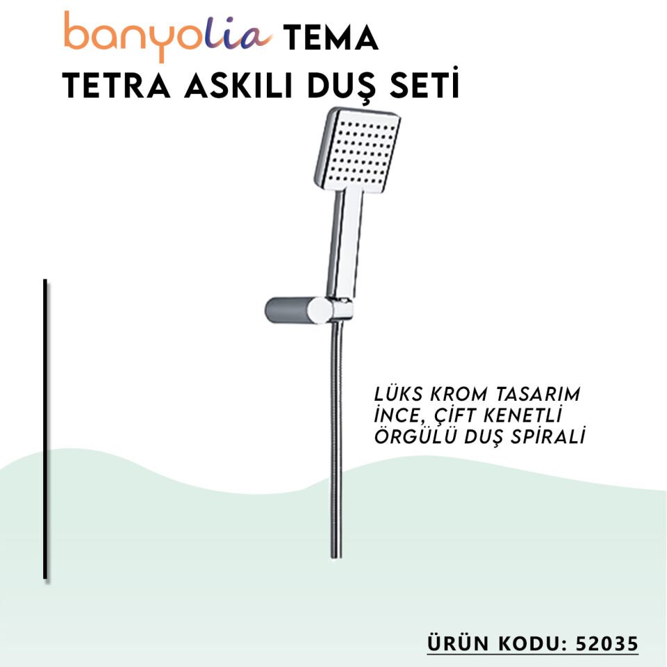 BANYOLİA - TEMA Tetra Askılı Duş Seti (52035)