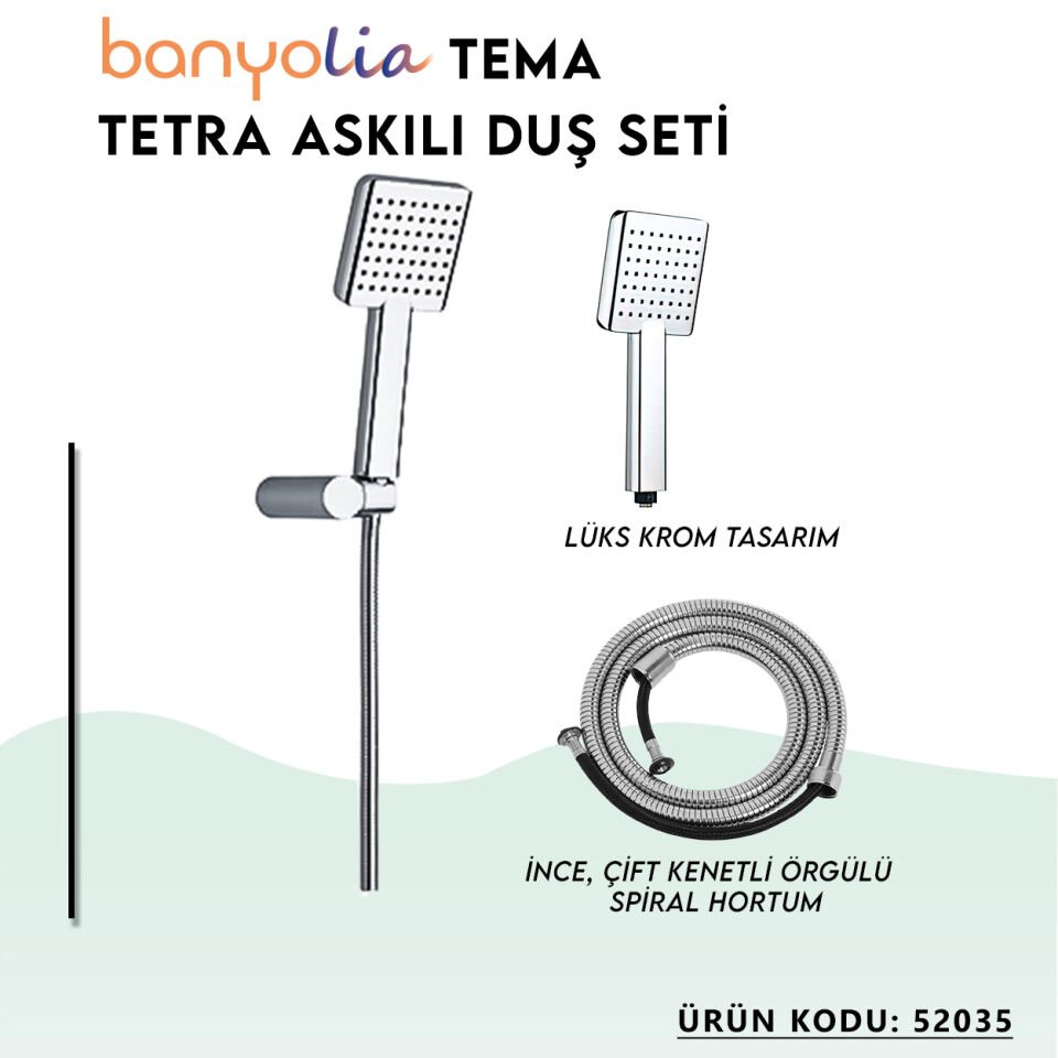 BANYOLİA - TEMA Tetra Askılı Duş Seti (52035)