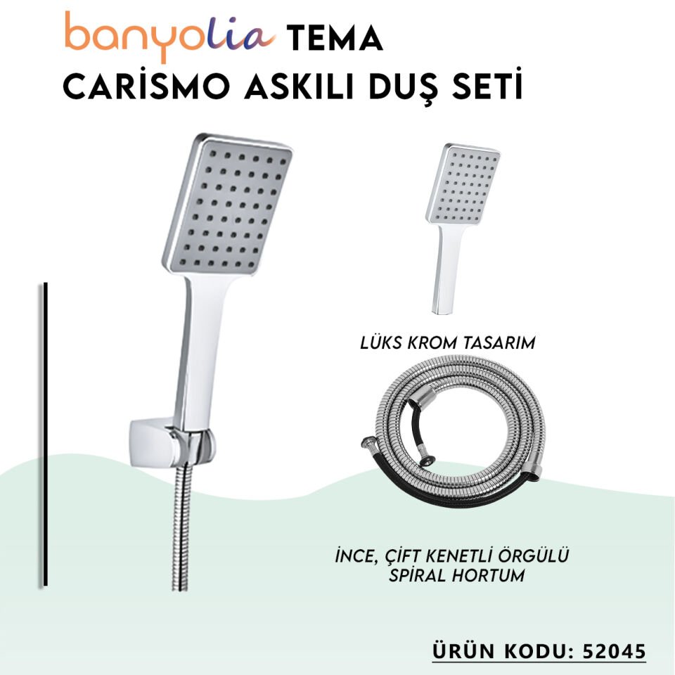 BANYOLİA - TEMA Carismo Askılı Duş Seti (52045)
