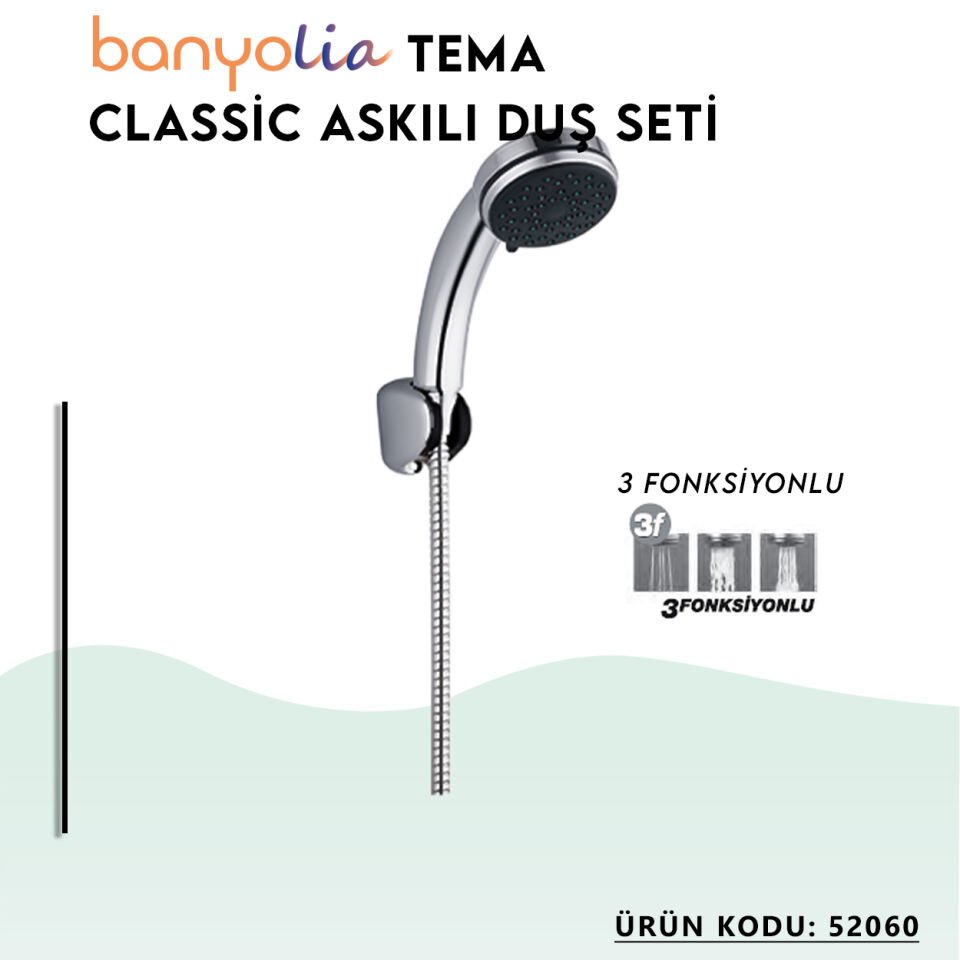 BANYOLİA - TEMA Classic Askılı Duş Seti (52060)