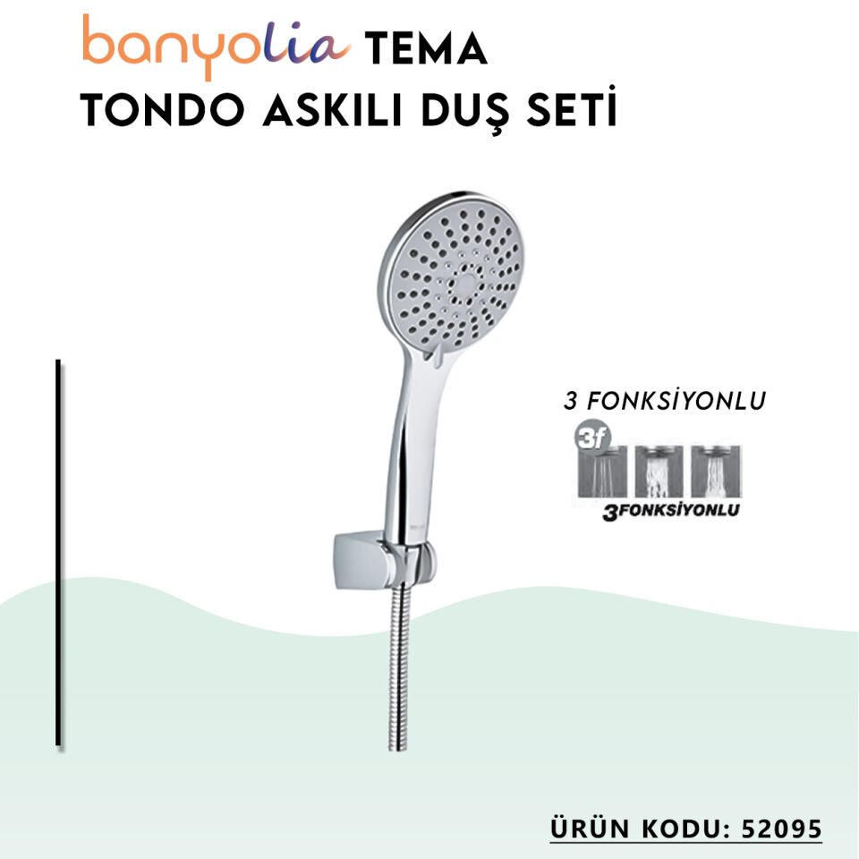 BANYOLİA - TEMA Tondo Askılı Duş Seti (52095)