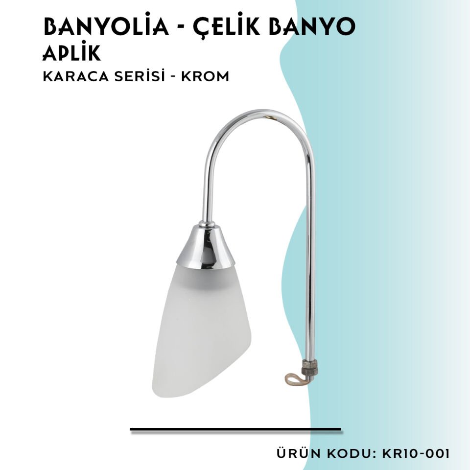 BANYOLİA - Çelik Banyo Karaca Aplik (KR10-001)