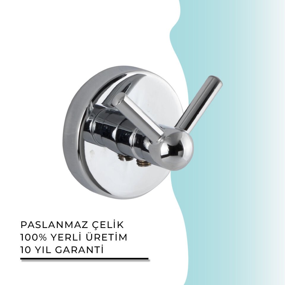 BANYOLİA - Çelik Banyo Karaca Bornozluk Çiftli (KR10-002)