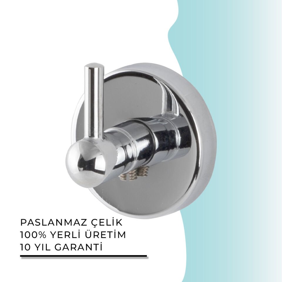 BANYOLİA - Çelik Banyo Karaca Bornozluk Tekli (KR10-030)