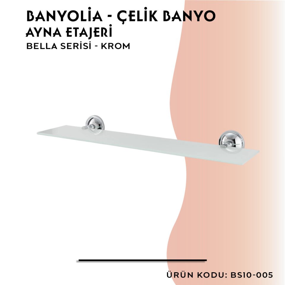 BANYOLİA - Çelik Banyo Bella Etajer (BS10-005)