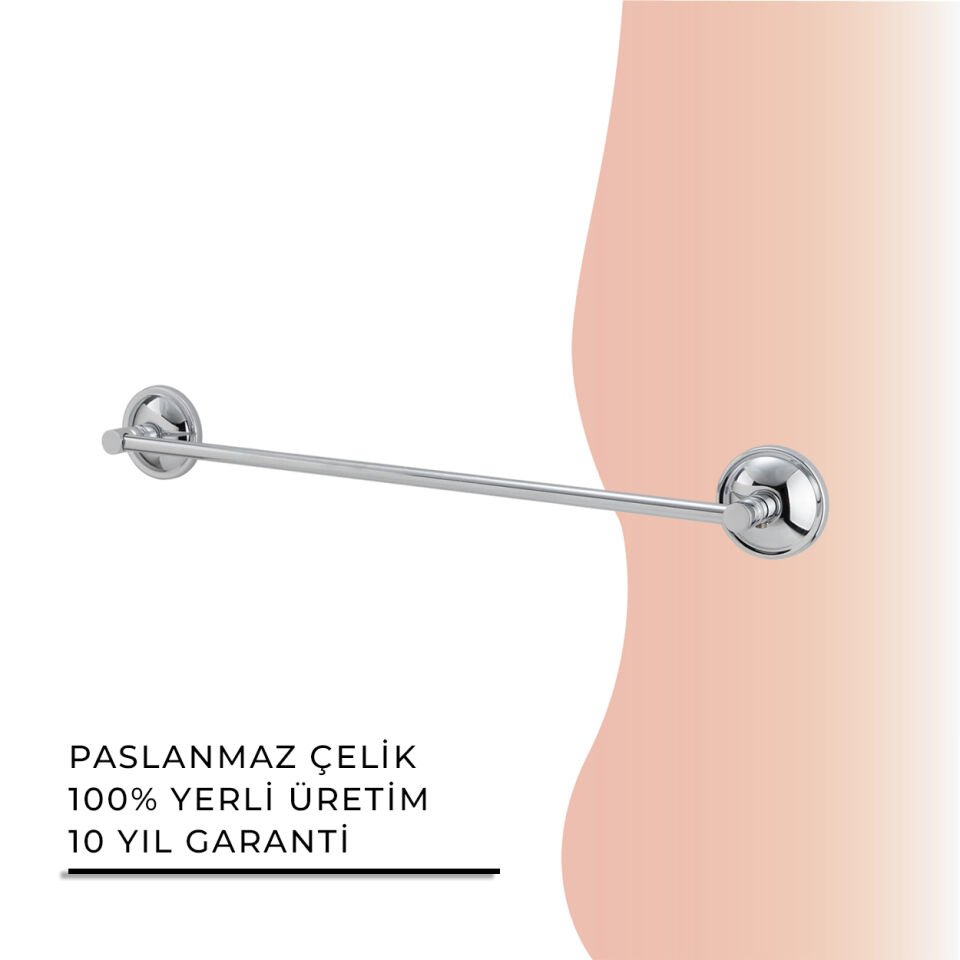 BANYOLİA - Çelik Banyo Bella Uzun Havluluk 40cm (BS10-006)