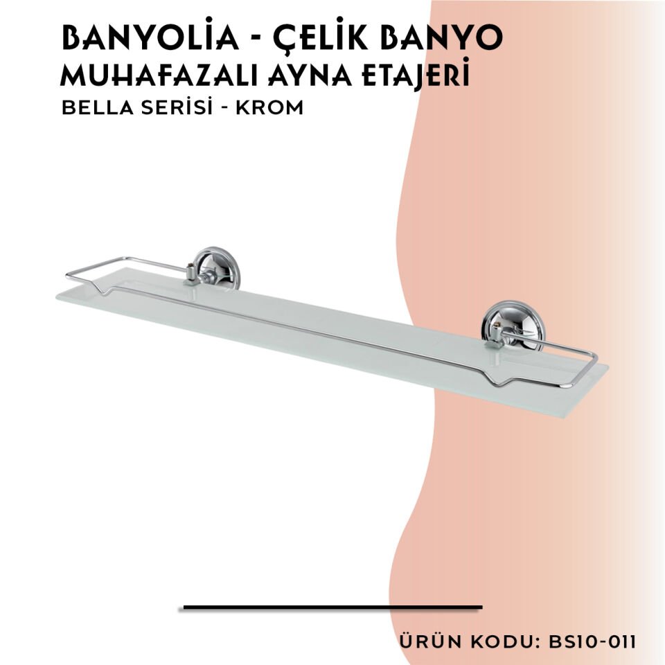 BANYOLİA - Çelik Banyo Bella Etajer Muhafazalı (BS10-011)