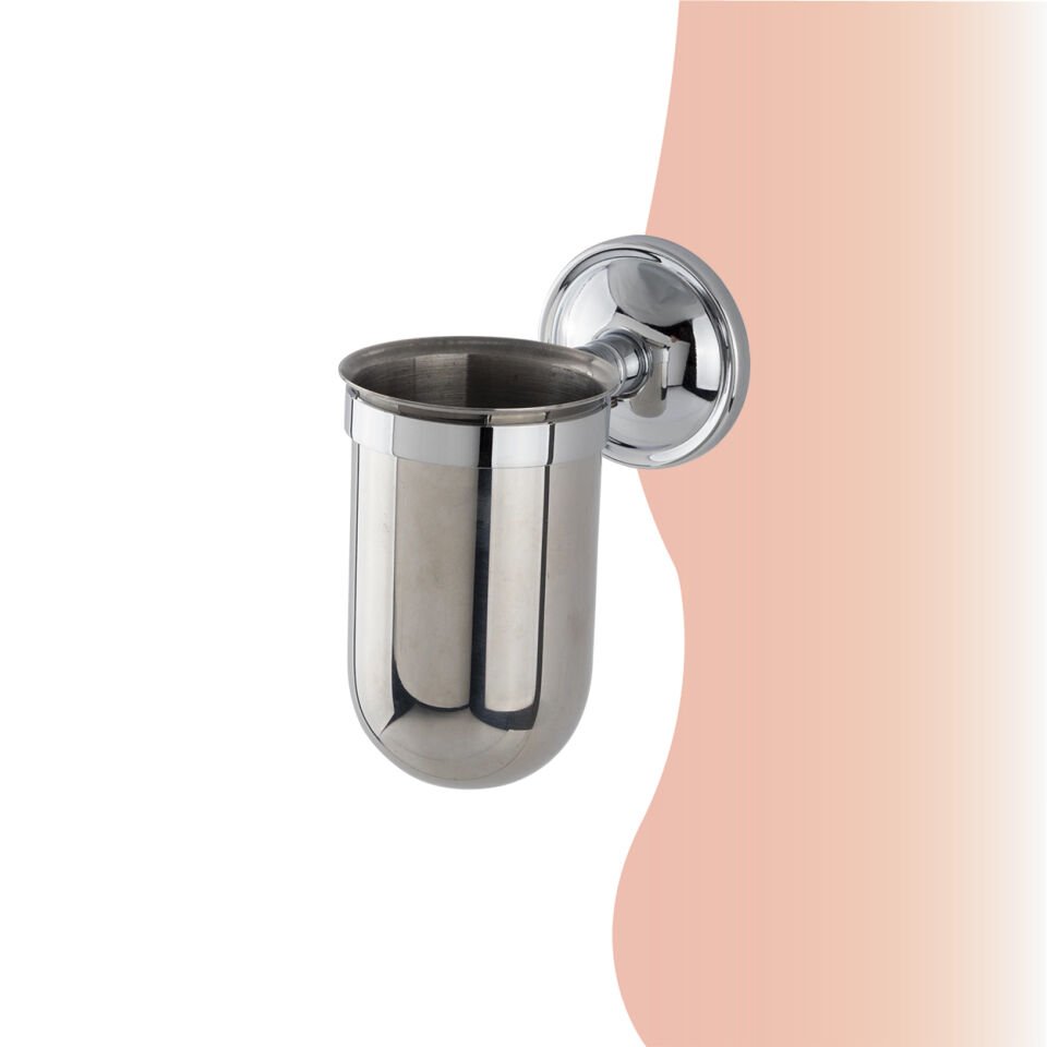 BANYOLİA - Çelik Banyo Bella Montajlı Diş Fırçalık Krom (BS10-012)