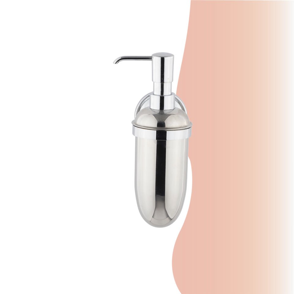 BANYOLİA - Çelik Banyo Bella Montajlı Sıvı Sabunluk Krom (BS10-014)