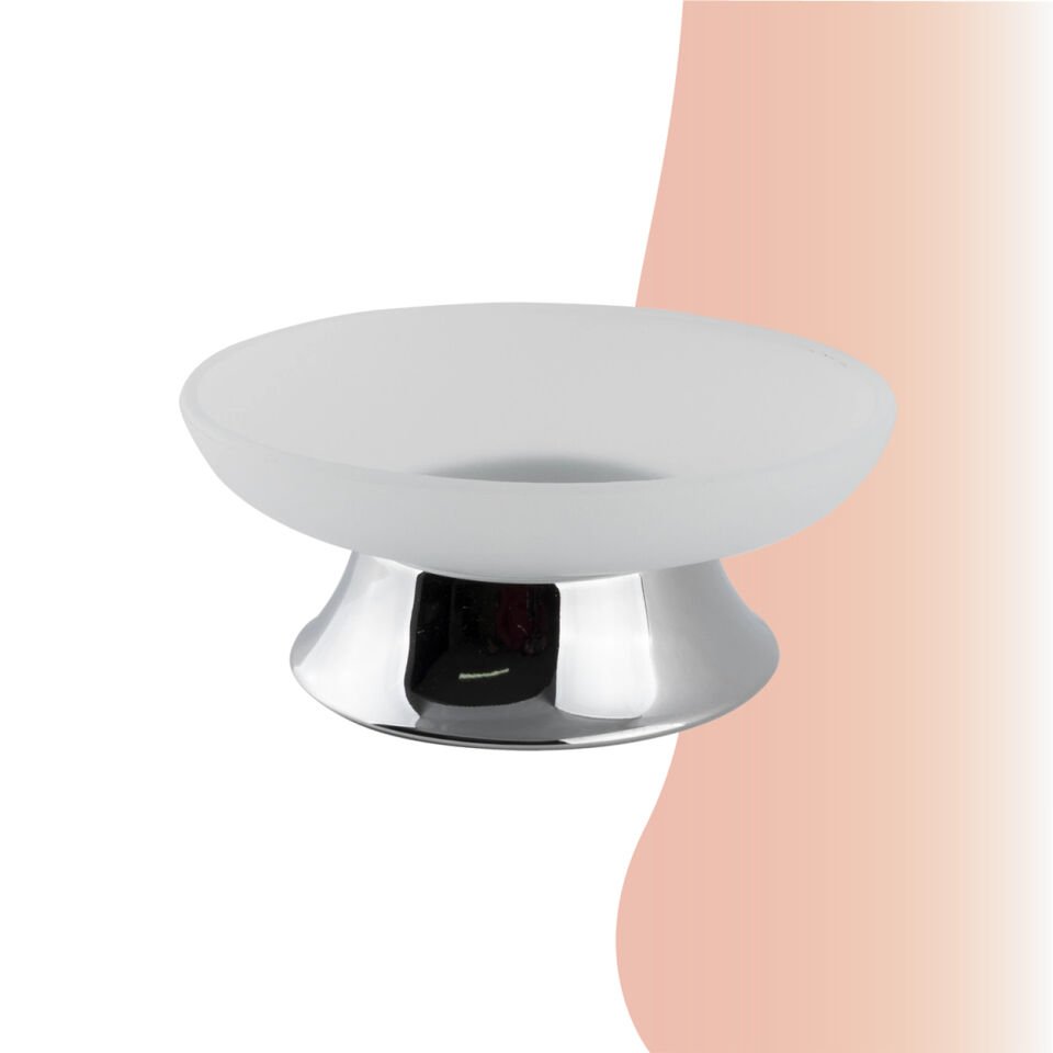 BANYOLİA - Çelik Banyo Bella Set Üstü Sabunluk (BS10-016)