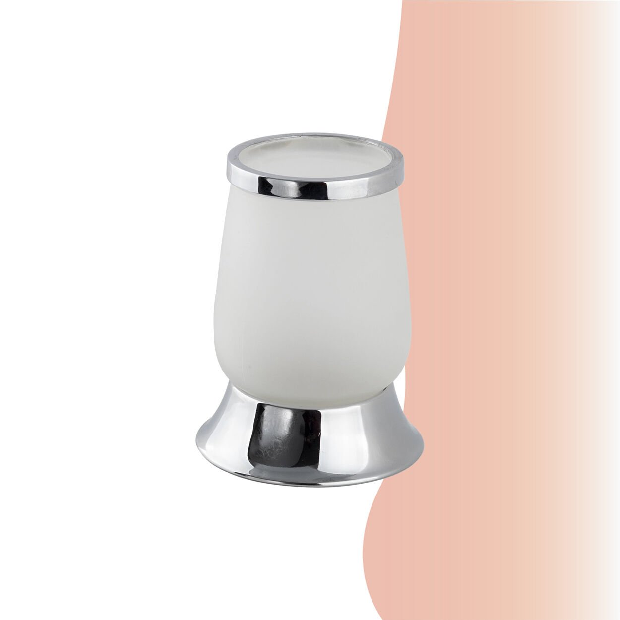BANYOLİA - Çelik Banyo Bella Set Üstü Diş Fırçalık (BS10-017)