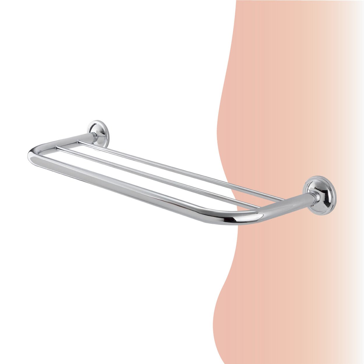 BANYOLİA - Çelik Banyo Bella Üçlü Uzun Havluluk 50cm (30-013)