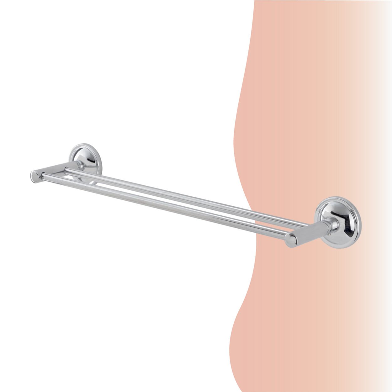 BANYOLİA - Çelik Banyo Bella İkili İnce Uzun Havluluk 50cm (30-015)