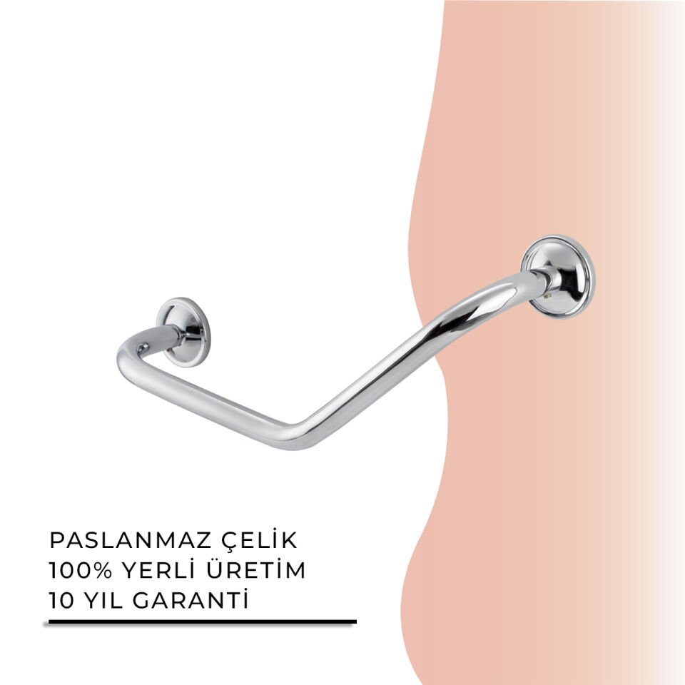 BANYOLİA - Çelik Banyo Bella Küvet Tutamağı 30cm (30-017)