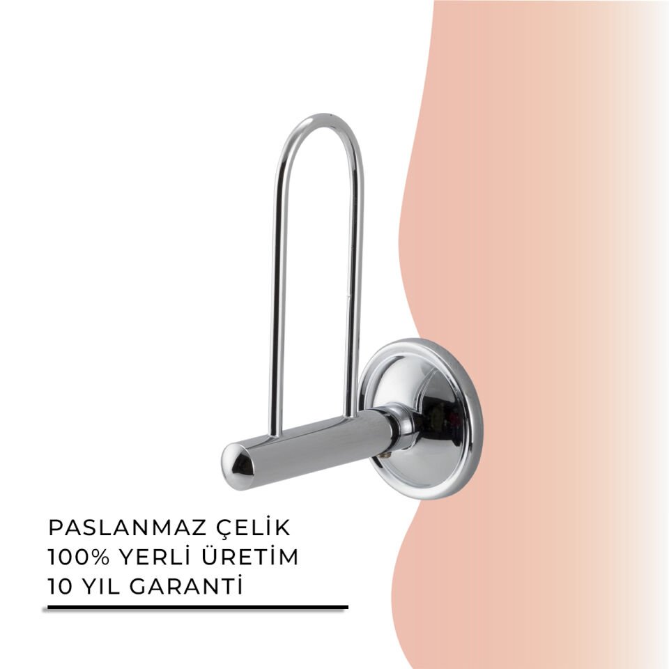 BANYOLİA - Çelik Banyo Bella Yedek Tuvalet Kâğıtlığı (30-051)