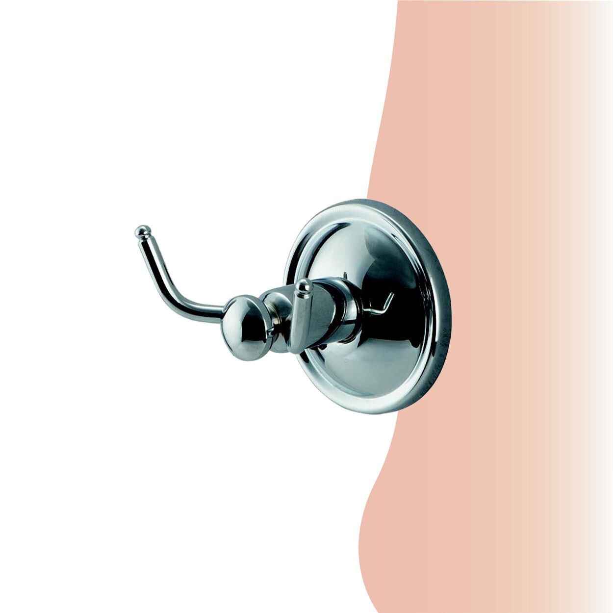 BANYOLİA - Çelik Banyo Bella Çatal Bornozluk (40-006)